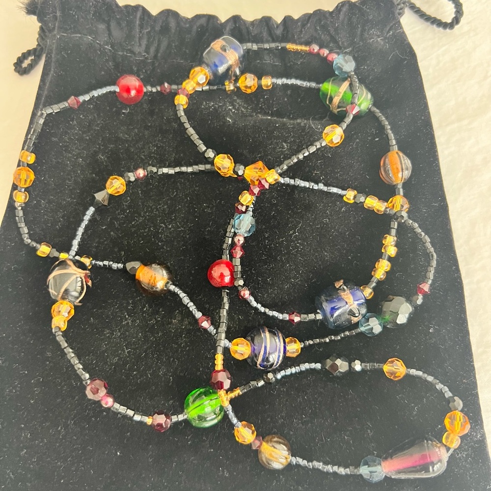 Authentic Vintage Ralph Lauren glass beaded necklace